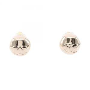 CHANEL Gold Logo Earrings